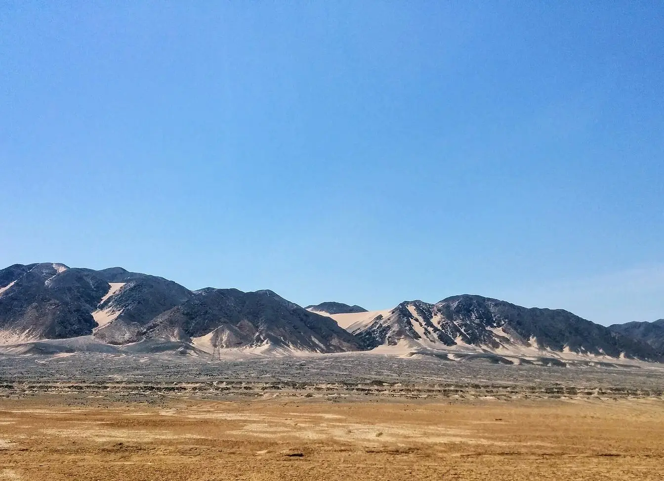Mountains in Egypt's Red Sea region. General location view, not the Aydhab excavation site.