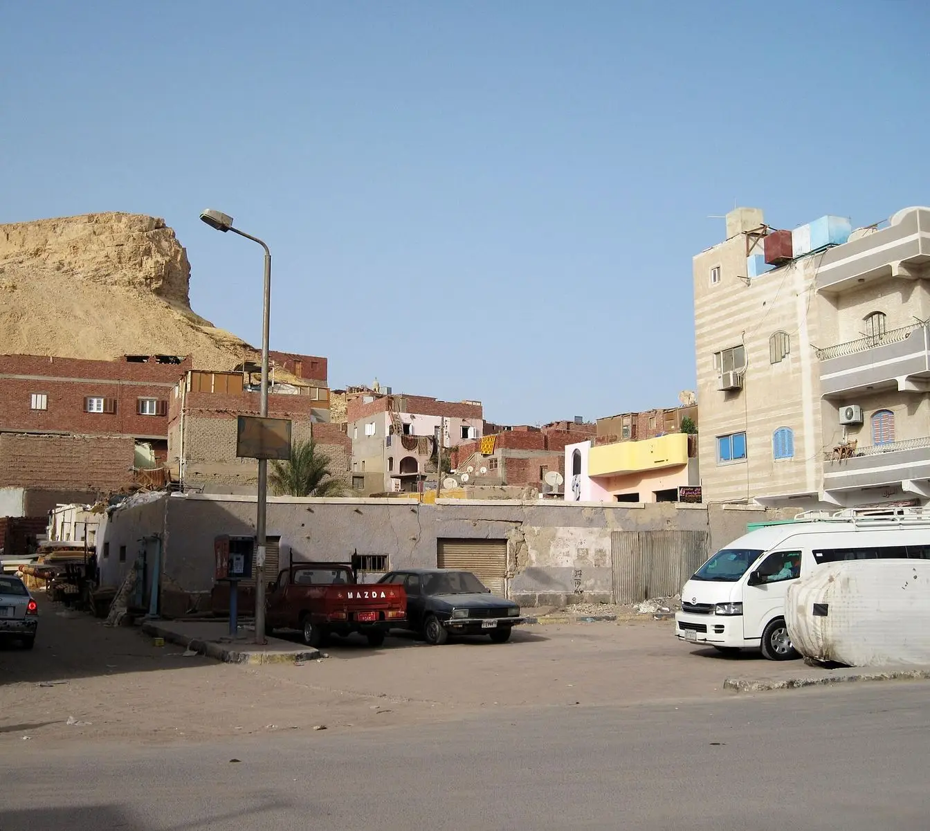 A street in Hurghada's old town. General view of the host city; it does not show the art event or its venues.