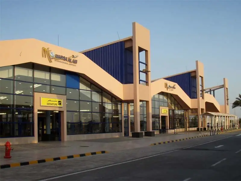 The terminal building at Marsa Alam International Airport, the destination for the planned Bucharest charter flights.