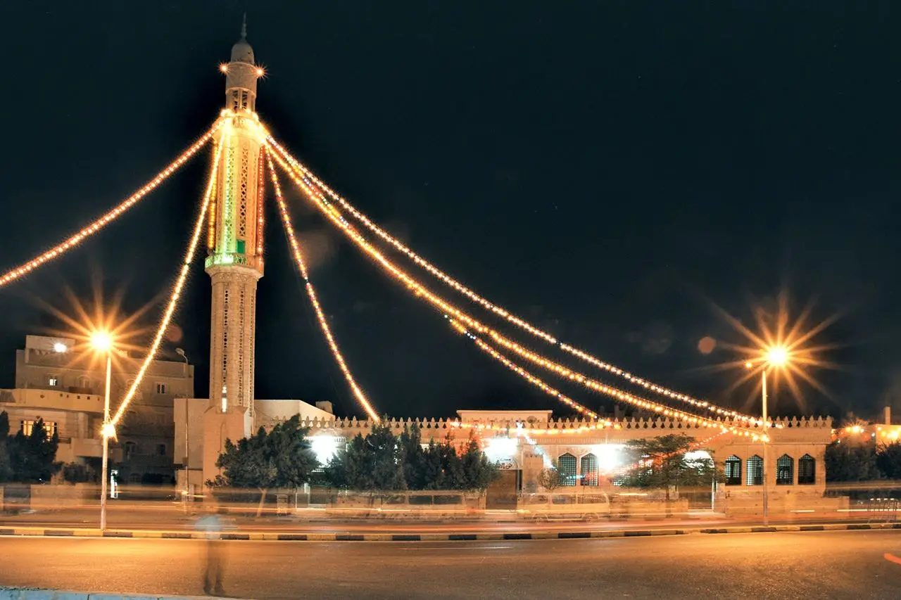 A mosque on El Nasr Way in Hurghada's Dahar quarter, photographed during Ramadan in 2004