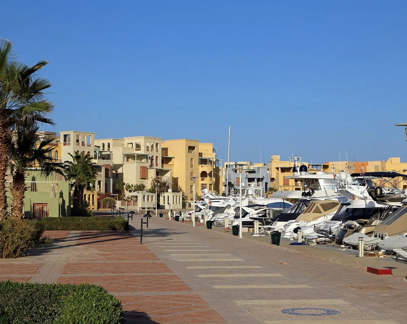 The New Marina at El Gouna, the Red Sea town that hosts the film festival.
