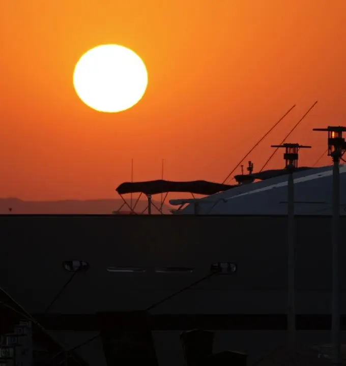 Sunrise over Abu Tig Marina in El Gouna