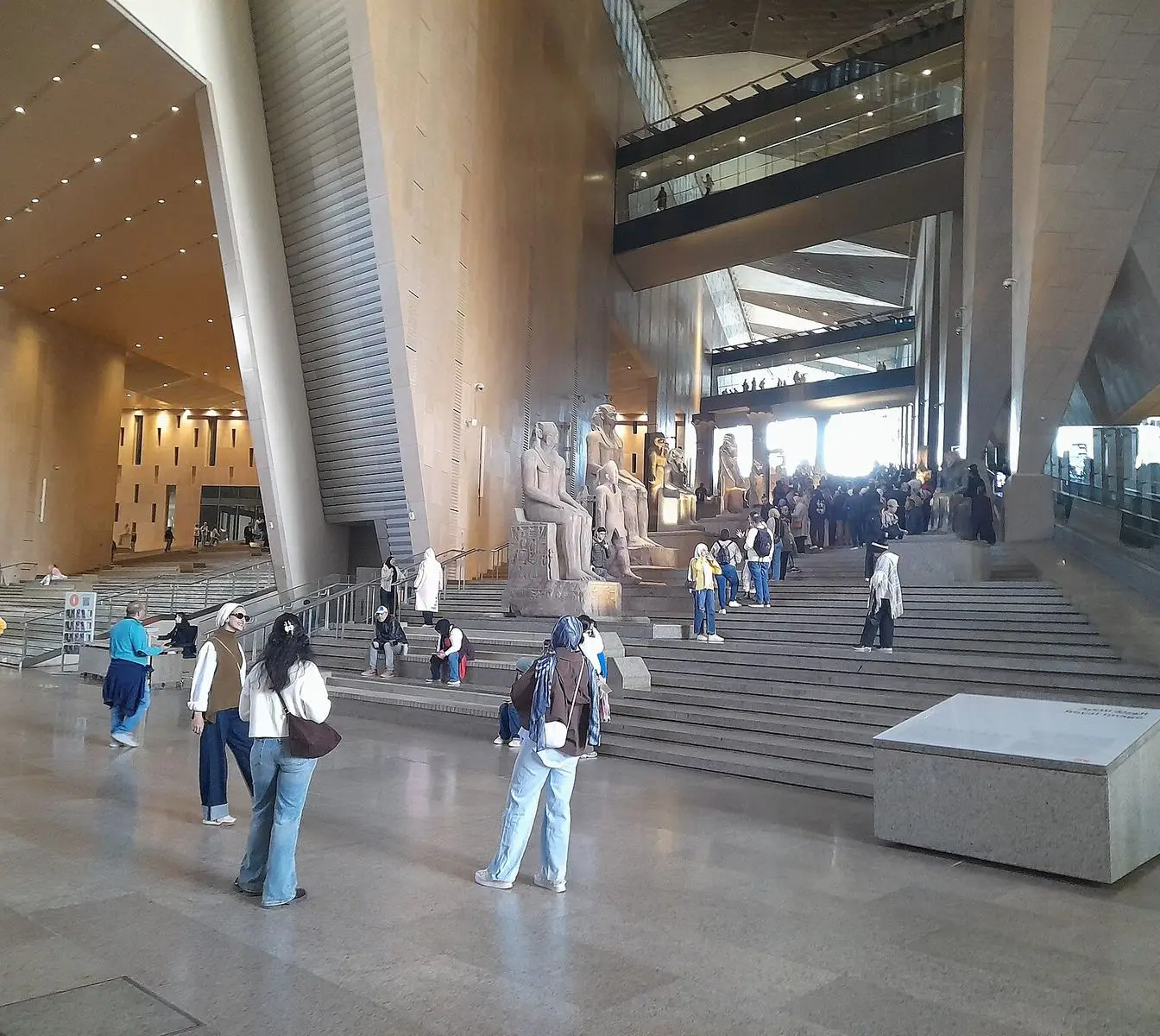 The Grand Egyptian Museum near the Giza pyramids, photographed in 2025.