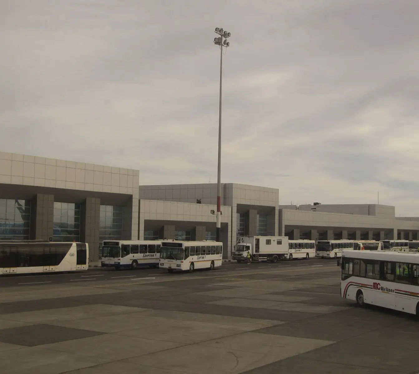 The terminal building at Hurghada International Airport