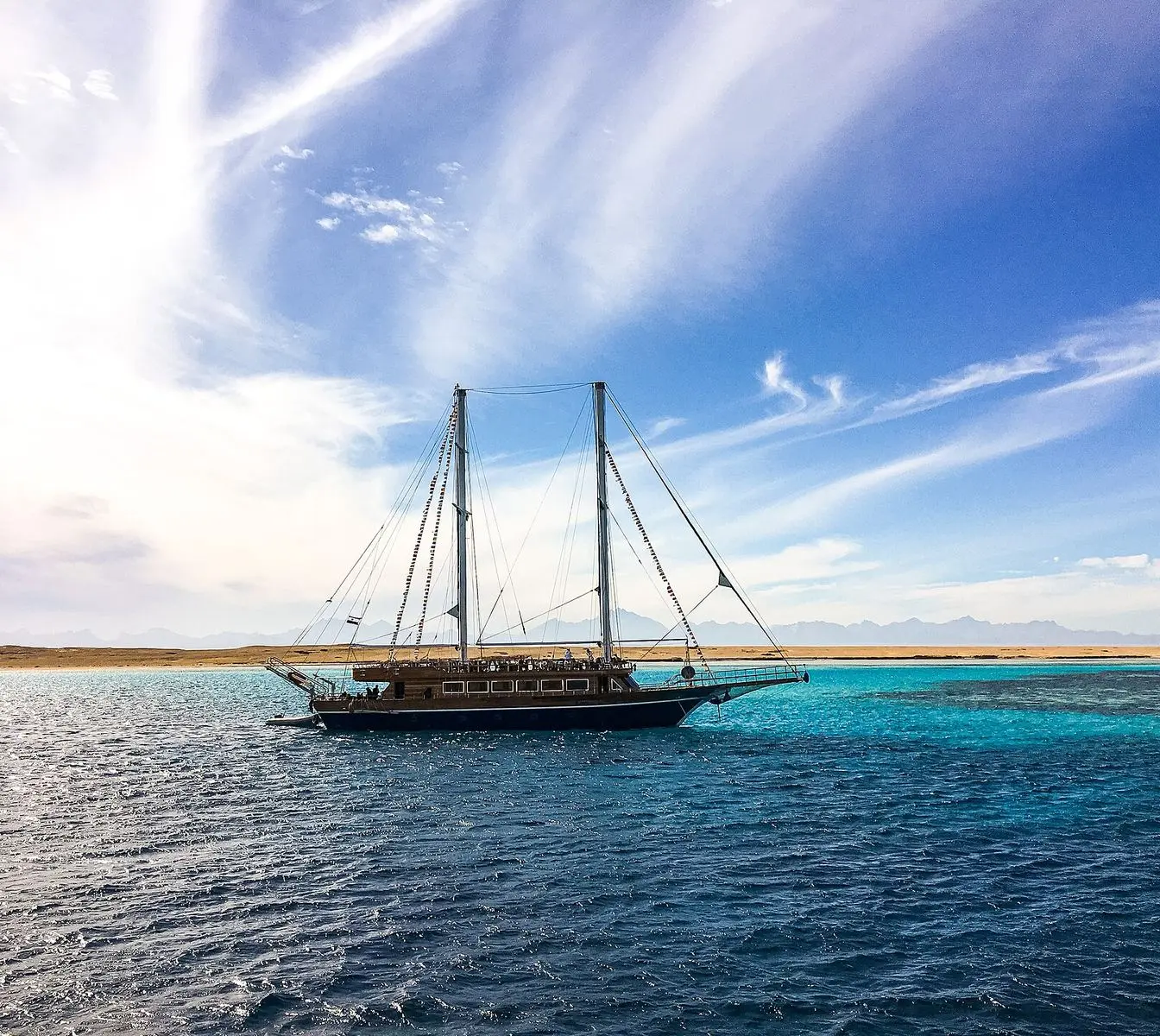 Boats off Giftun Island, Hurghada