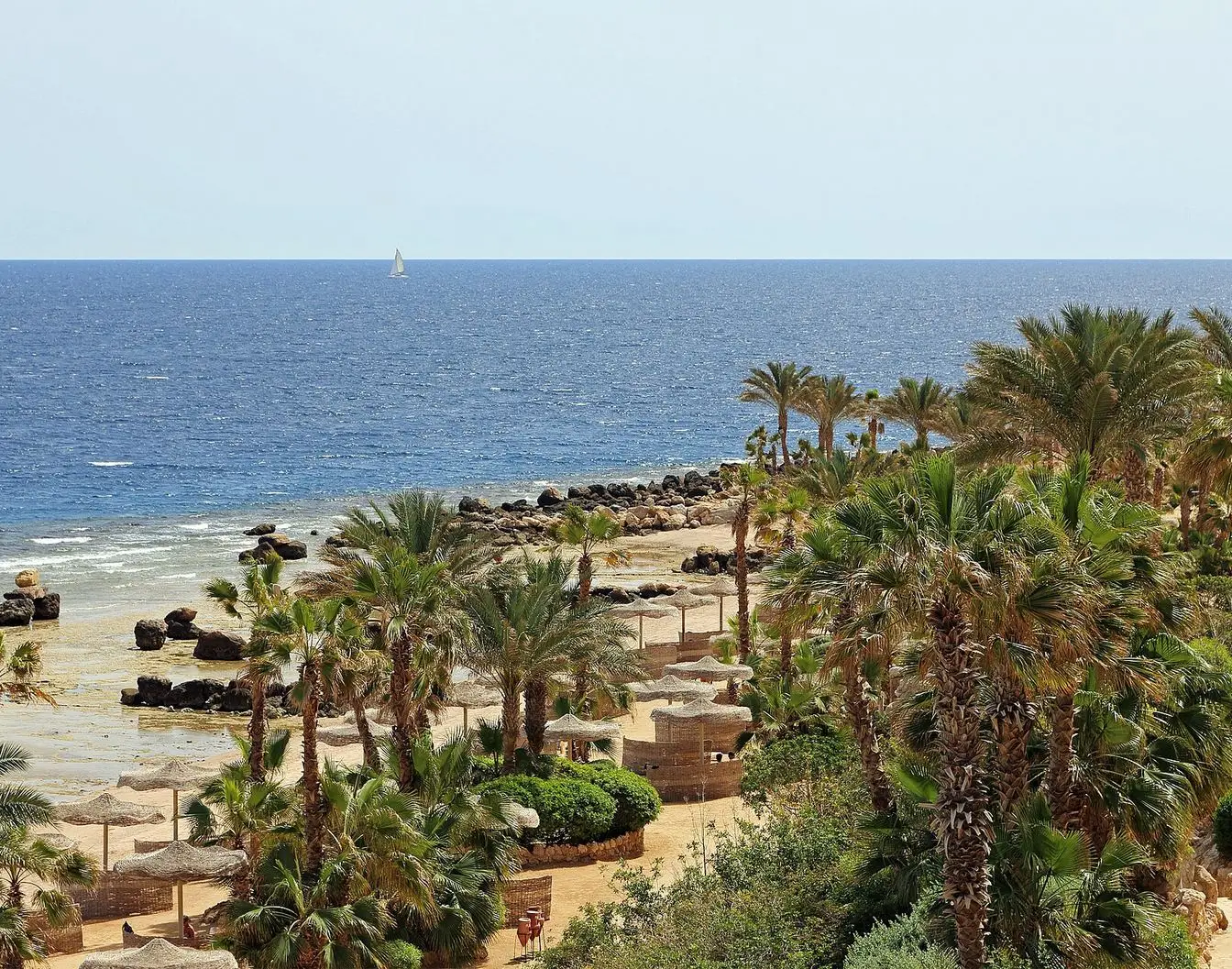 General coastal view of Hurghada on Egypt's Red Sea coast (not a photo of the waste-burning or landfill sites described in the story)
