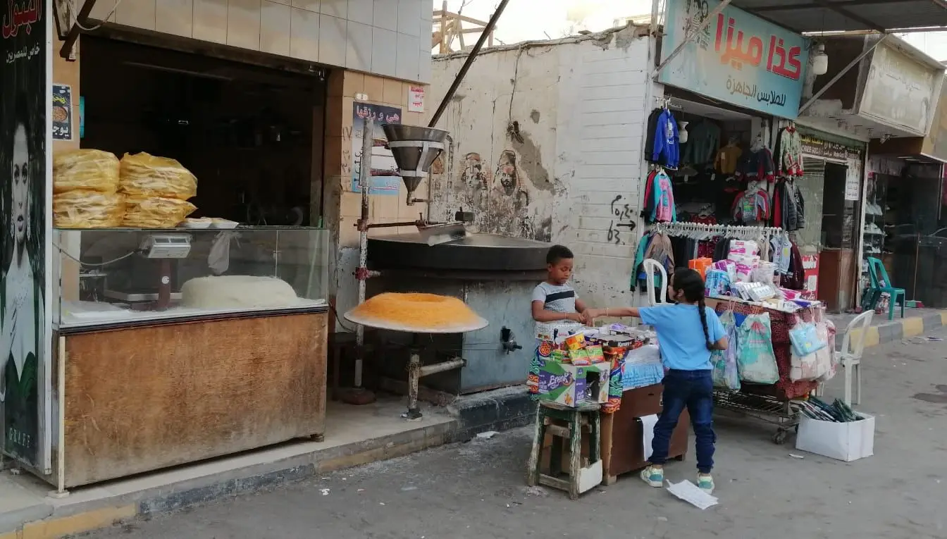 General view of Hurghada's old town area. Not the two properties involved in this demolition.