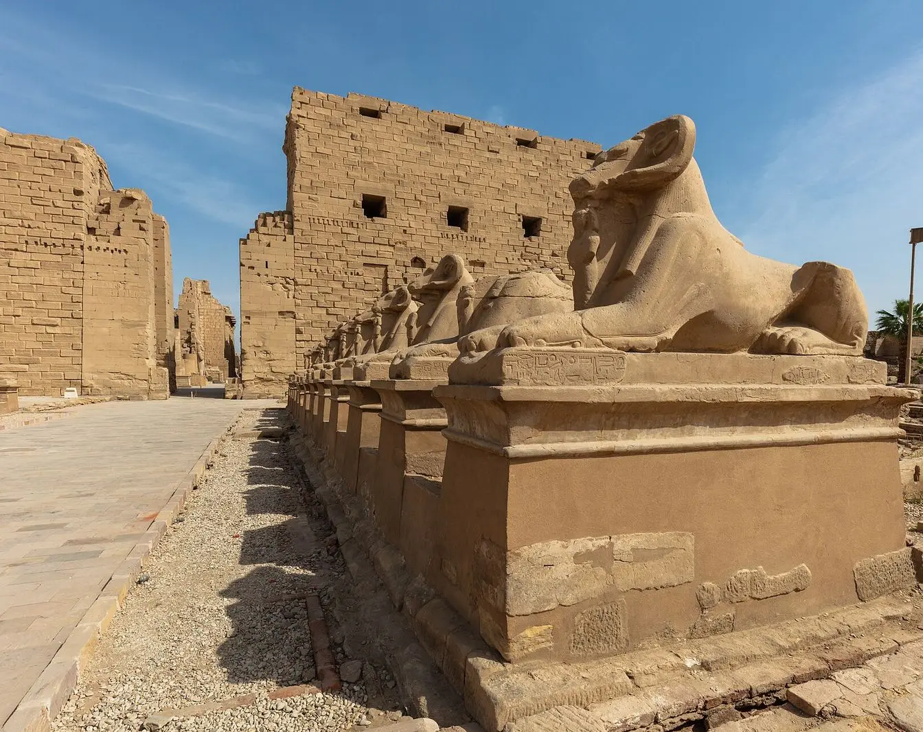 The Karnak temple complex in Luxor, where the naos of Sebty now displayed in Hurghada was found.