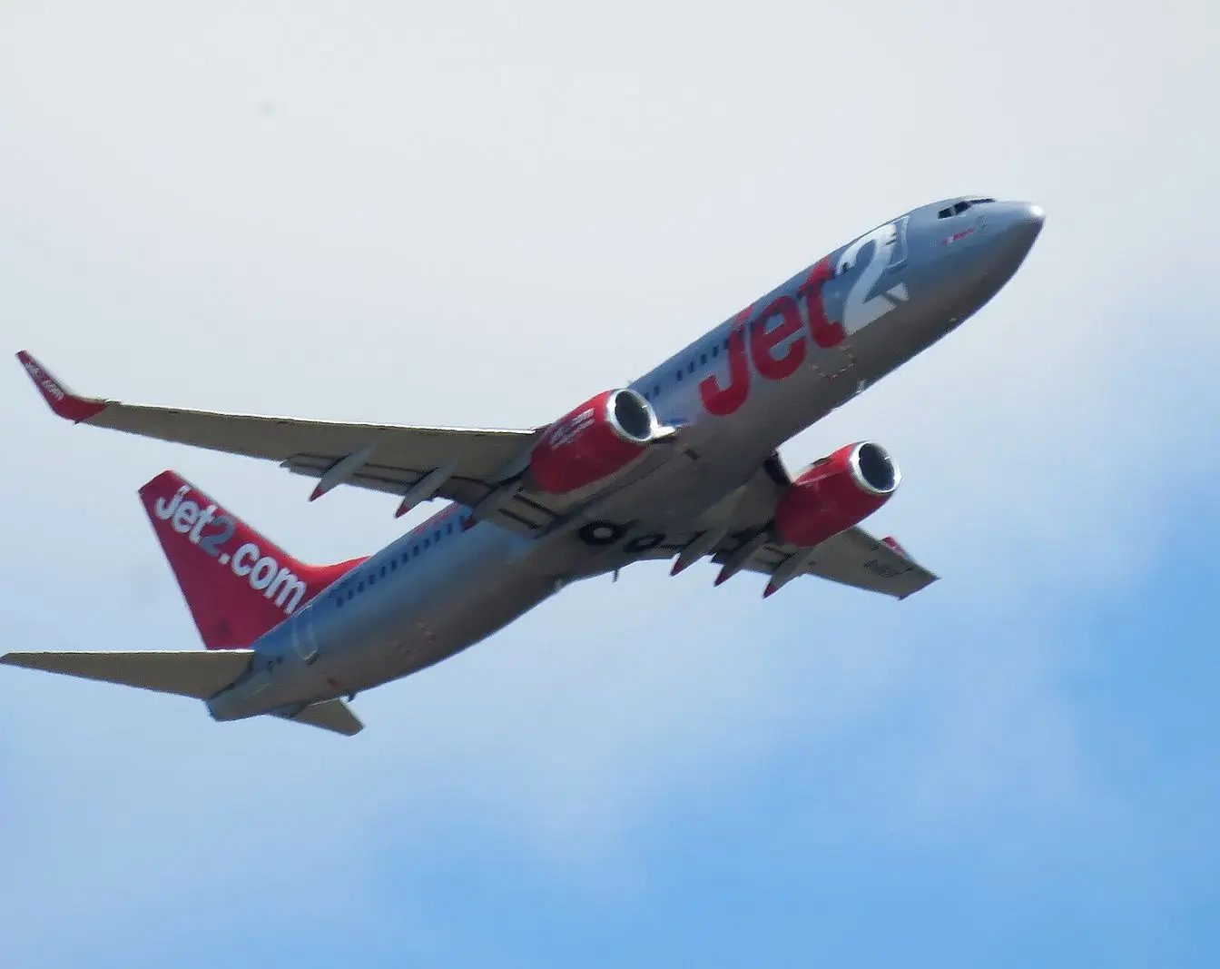 A Jet2 Boeing 737-800 airliner photographed at Stansted Airport in the United Kingdom