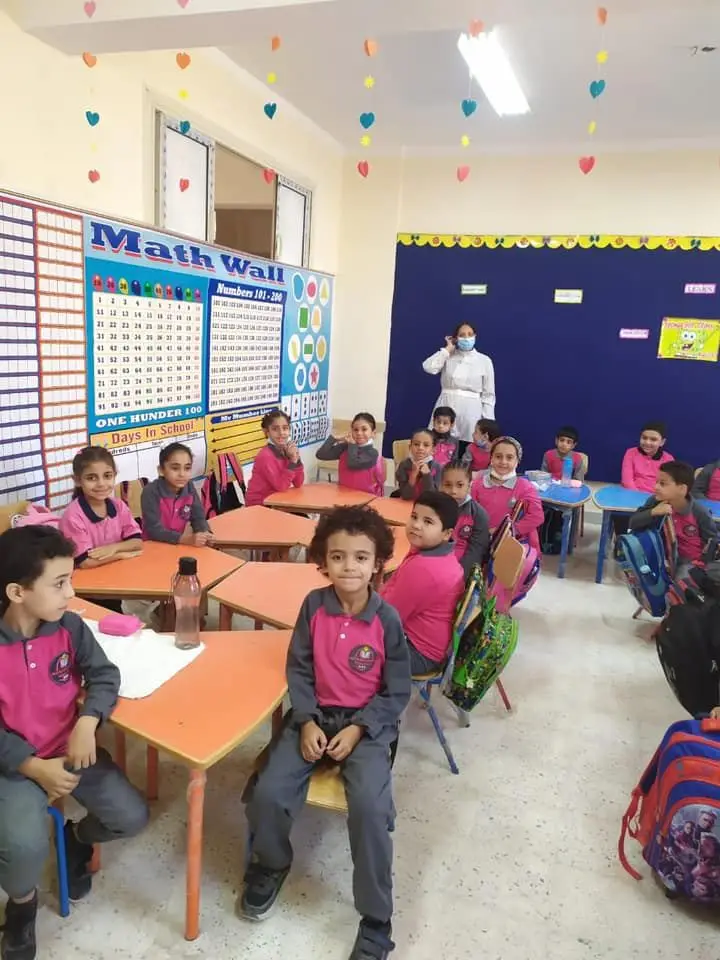A primary school classroom in Egypt. File photo, not one of the Hurghada schools in the dispute.