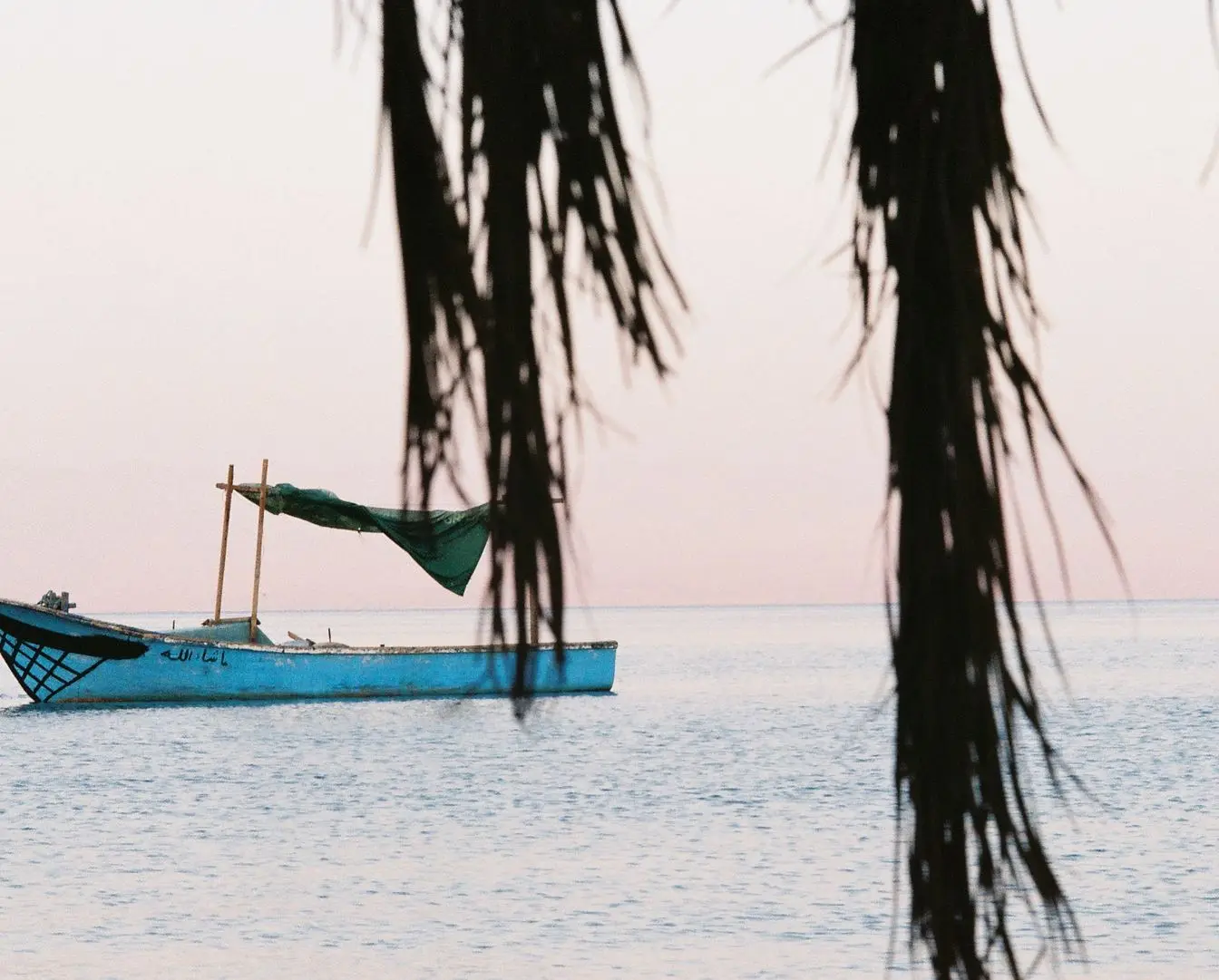 A small fishing boat on the Red Sea