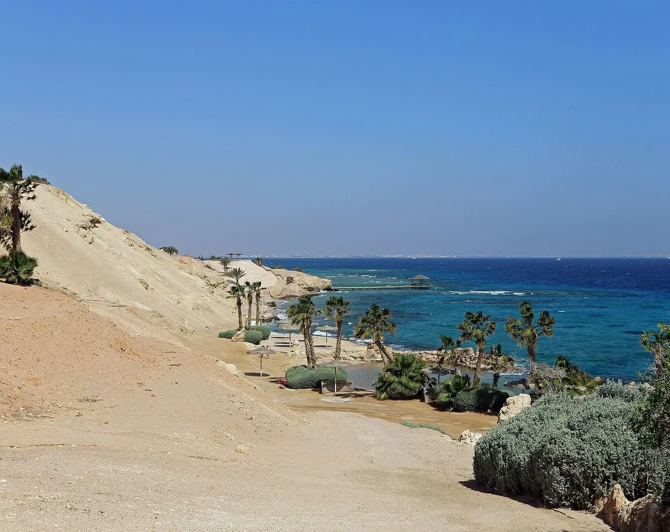 The Hurghada waterfront on Egypt's Red Sea coast, a hub for the region's hotel and tourism sector