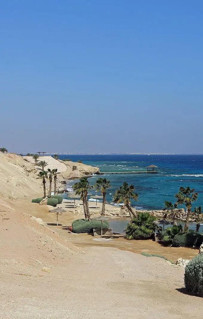 The Hurghada waterfront on Egypt's Red Sea coast, a hub for the region's hotel and tourism sector