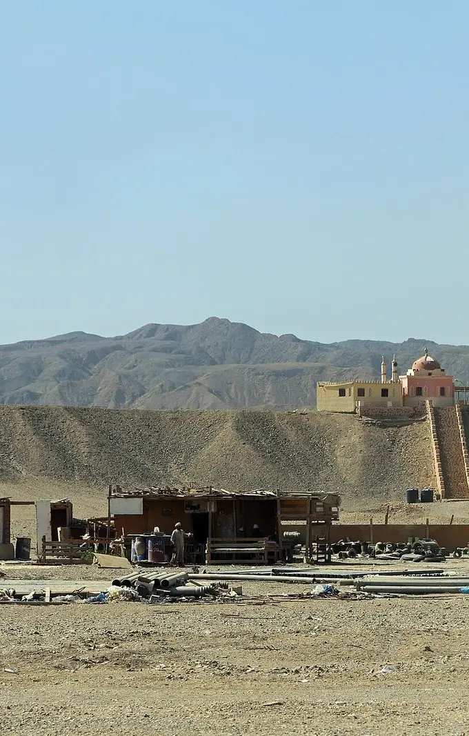 View of the historic town of El Quseir on Egypt's Red Sea coast, the heritage town referenced in the governor's development plan.