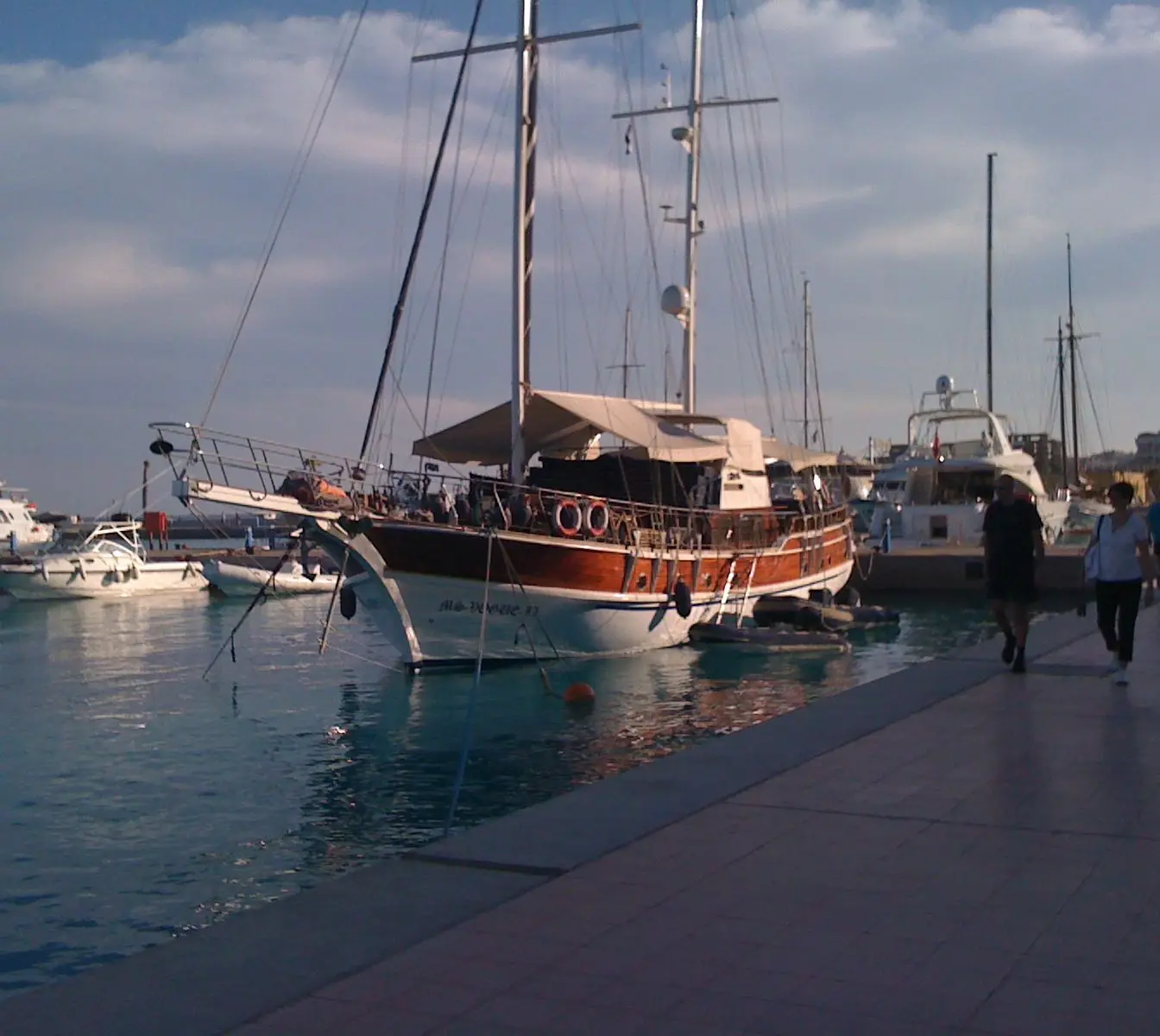 Hurghada Marina, with boats at their moorings