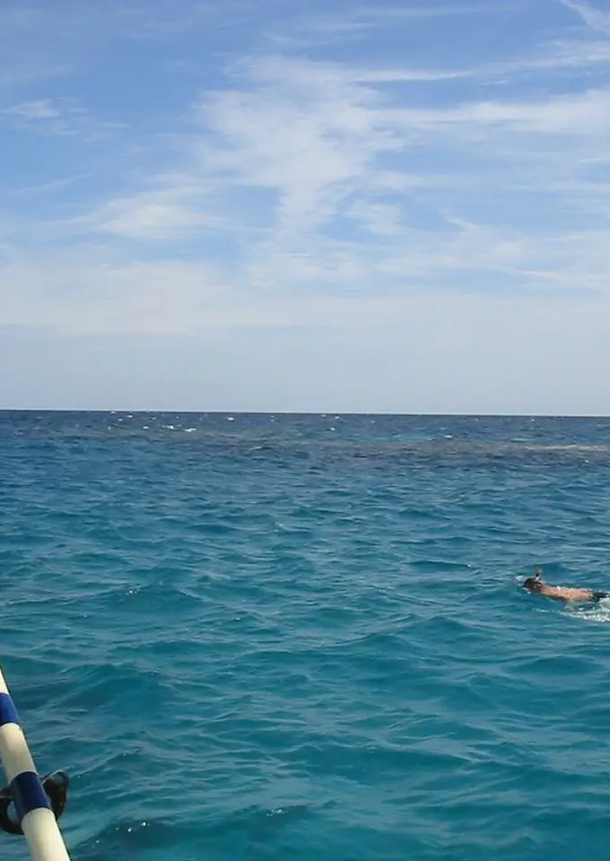 The Red Sea shoreline near Hurghada, Egypt, a stretch of coast covered by the new 200-metre construction rule