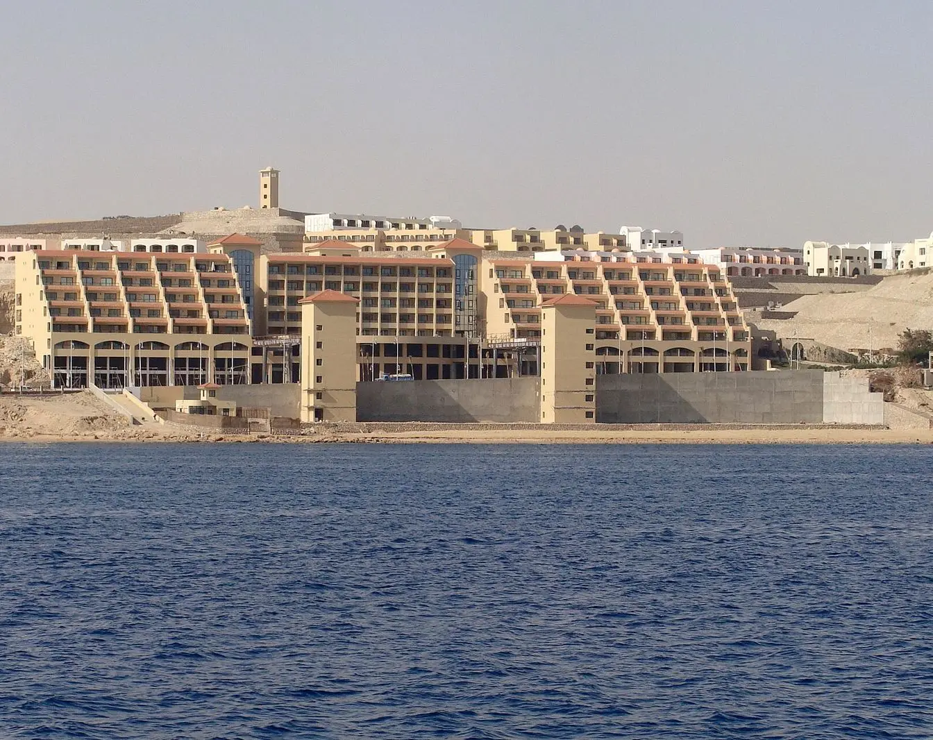 The Sheraton hotel in Hurghada on Egypt's Red Sea coast, an example of the resort tourism capacity along the coast.