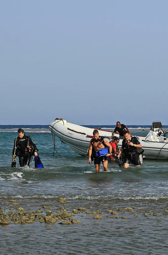 A general coastal view of the Red Sea at Marsa Alam, Egypt; not a photo of the specific hotels named in this story.