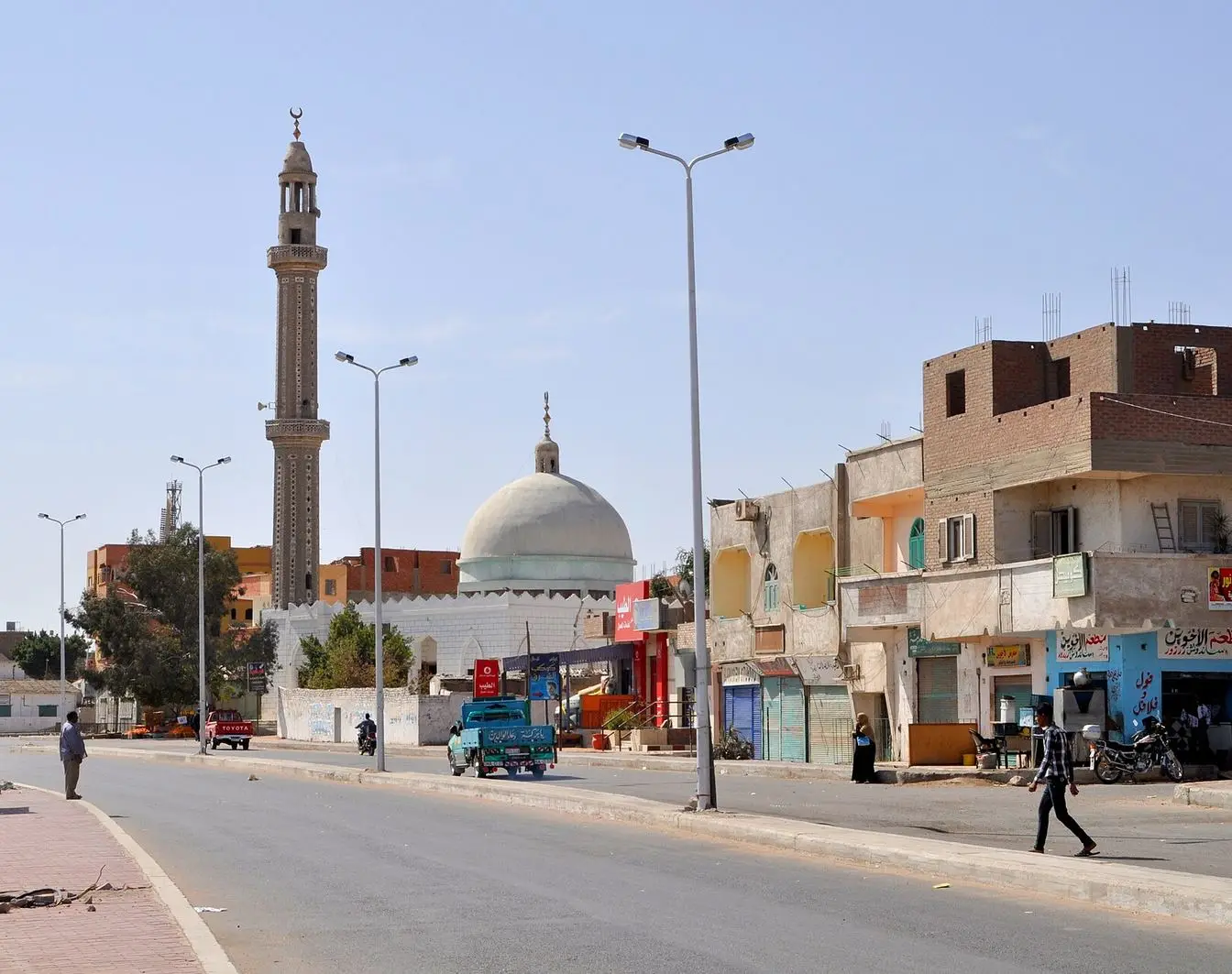 A photograph taken in the Red Sea town of Safaga