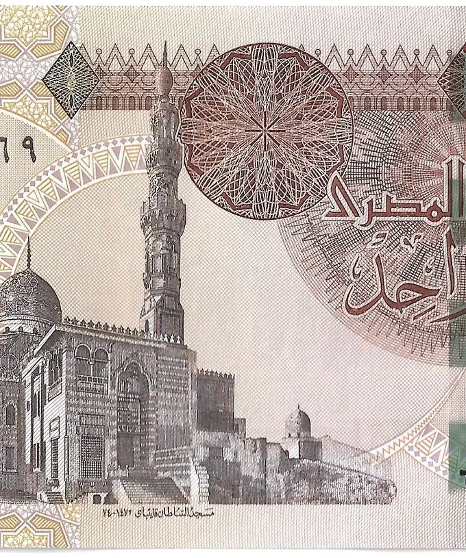An Egyptian pound banknote