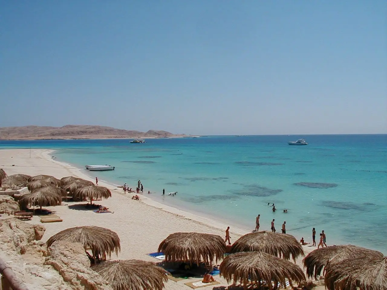 The beach at Mahmya on Giftun Island, near Hurghada