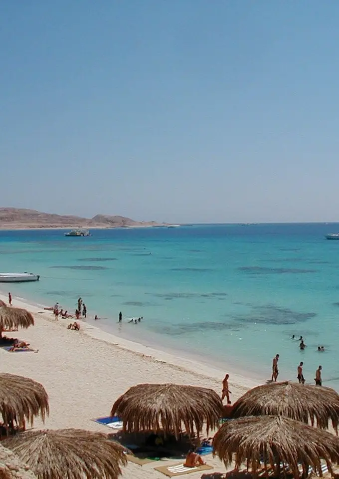 The beach at Mahmya on Giftun Island, near Hurghada