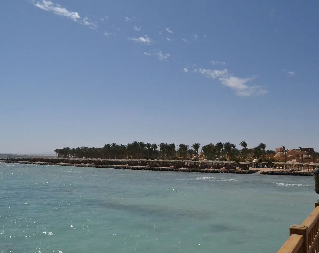 A road in Qesm Hurghada, Red Sea Governorate, Egypt, showing local scenery