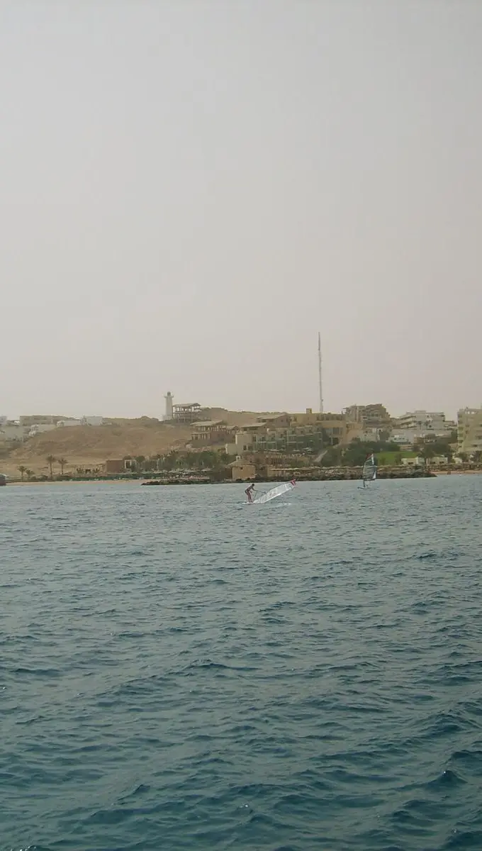 Coastal view of El-Bahr district in Qesm Hurghada, Red Sea Governorate, Egypt