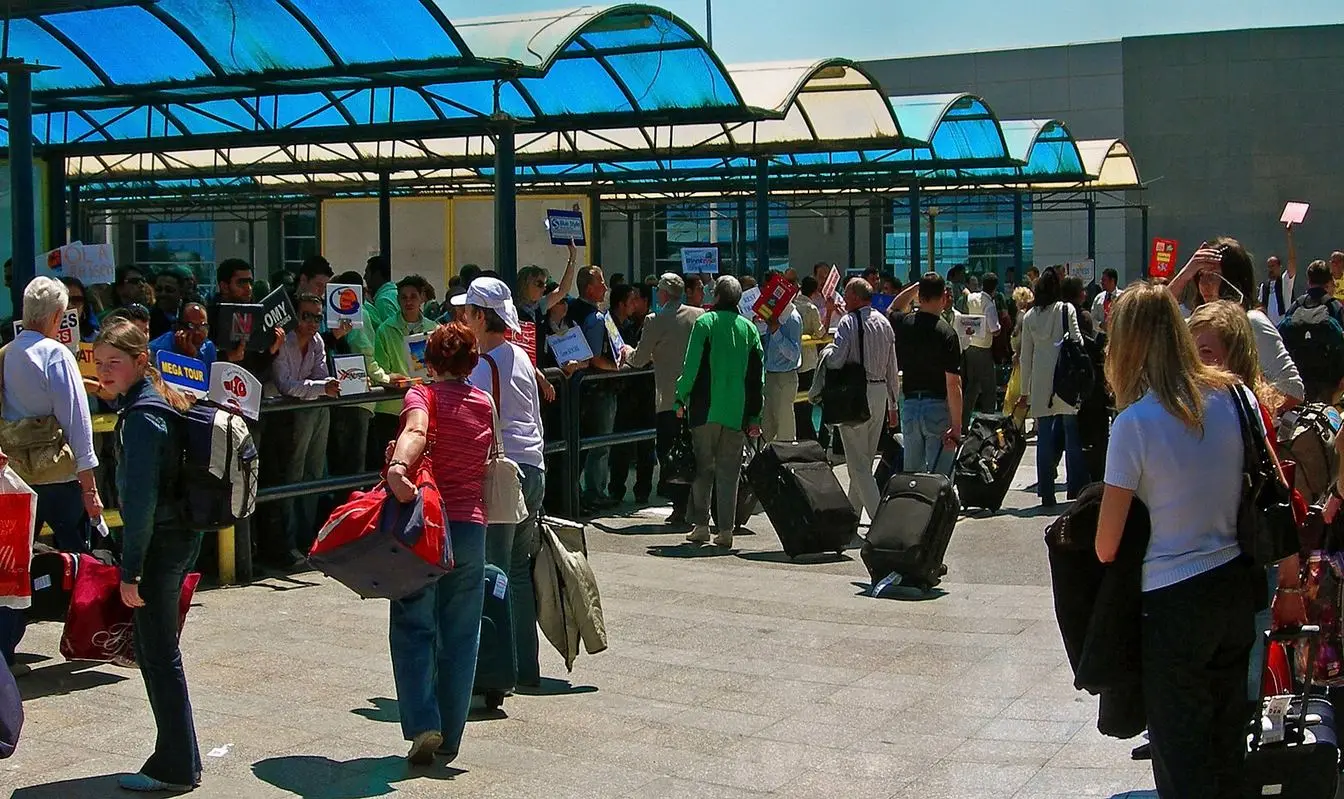 Interior view of Hurghada International Airport in Egypt
